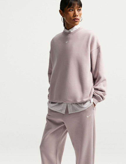 Nike Studio Fleece Oversized Cuffed Pants - Cream II/Sailimages4- The Sports Edit