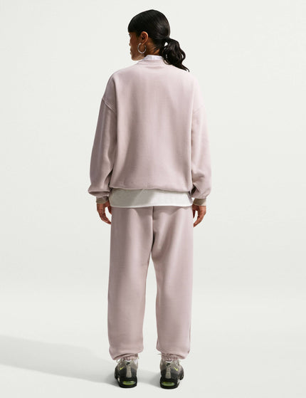 Nike Studio Fleece Oversized Cuffed Pants - Cream II/Sailimages6- The Sports Edit