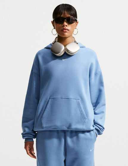 Studio Fleece Oversized Pullover Hoodie - Work Blue/Sail
