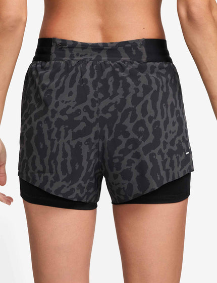 Nike Swift Dri-FIT 2-in-1 Printed Running Shorts - Black/Reflective Silverimages3- The Sports Edit