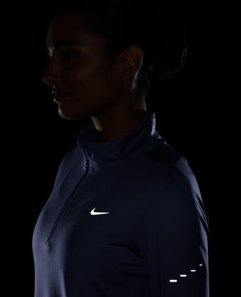 Swift Dri-FIT UV 1/4-Zip Running Top - Aluminum/Reflective Silver