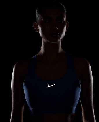 Swift High-Support Lightly Lined Sports Bra - Aluminum/Reflective Silver
