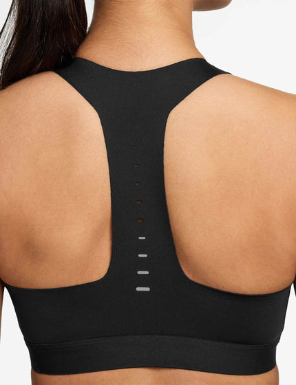 Nike Swift High-Support Lightly Lined Sports Bra - Black/Reflective Silverimages4- The Sports Edit