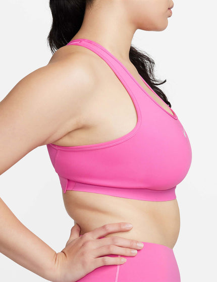 Nike Swoosh High Support Bra - Playful Pink/Whiteimages5- The Sports Edit