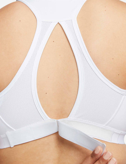 Nike Swoosh High Support Bra - White/Blackimages7- The Sports Edit