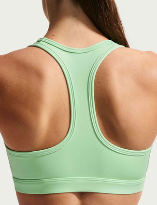 Swoosh Medium Support Bra - Cucumber Calm/White
