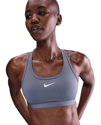 Swoosh Medium Support Bra - World Indigo/White