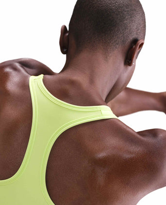 Swoosh Medium Support Bra - Light Lemon Twist/Stone Mauve/White