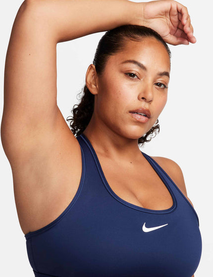 Nike Swoosh Medium Support Bra - Midnight Navy/Whiteimages3- The Sports Edit