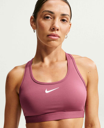 Swoosh Medium Support Bra - Pink Smoke/White