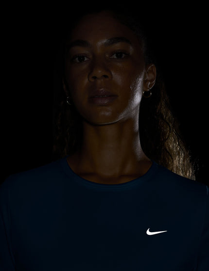 Nike Tempo Dri-FIT Short-Sleeve Running Top - Work Blue/Reflective Silverimages2- The Sports Edit