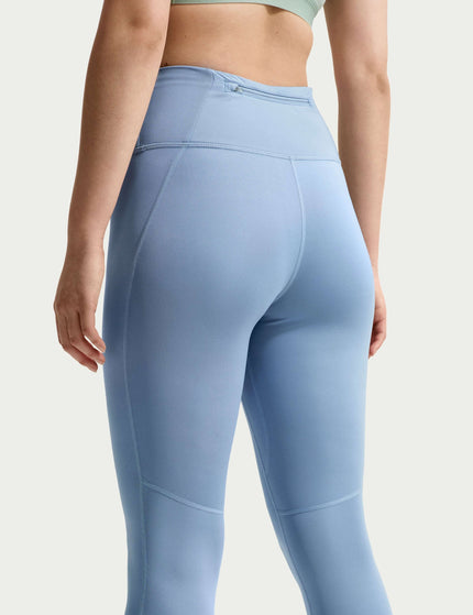 Nike Tempo High Waisted 7/8 Running Leggings - Work Blue/Reflective Silverimages2- The Sports Edit