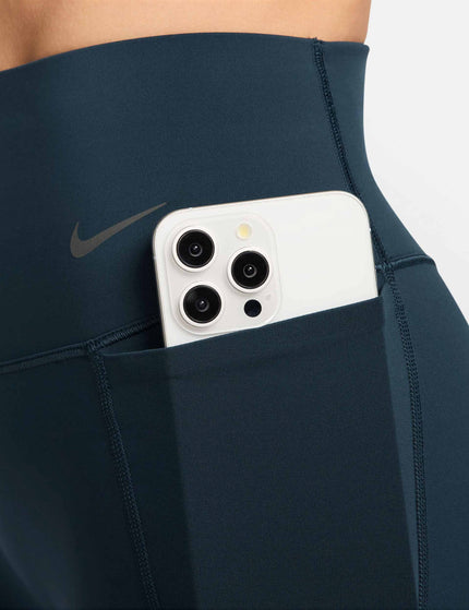 Nike Universa High Waisted Leggings - Armory Navy/Anthracite/Riftblueimages3- The Sports Edit