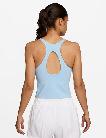 Nike Universa Medium-Support Padded Sports Bra Tank - Celestine Blue/Chambray/Work Blueimages2- The Sports Edit