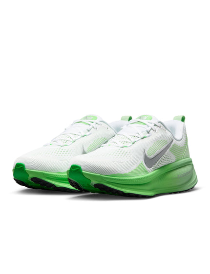 Nike Vomero 18 Running Shoes - White/Metallic Silver/Illusion Greenimages2- The Sports Edit
