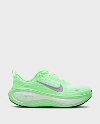 Vomero Plus Running Shoes - White/Metallic Silver/Illusion Green