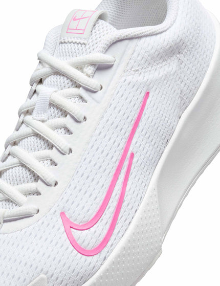 Nike NikeCourt Vapor Lite 2 Shoes - White/Playful Pinkimages3- The Sports Edit