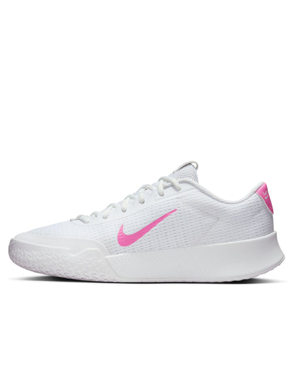 Nike NikeCourt Vapor Lite 2 Shoes - White/Playful Pinkimages2- The Sports Edit