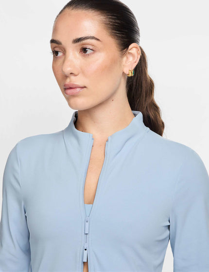 Nike Zenvy Full-Zip Long-Sleeve Top - Light Armory Blue/Cool Greyimages3- The Sports Edit
