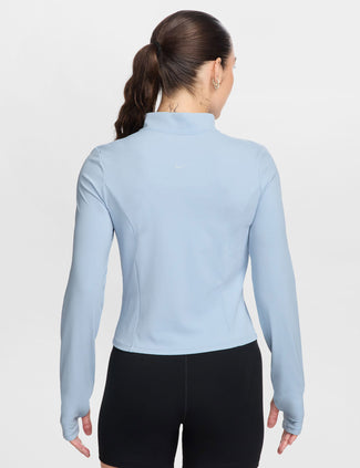 Zenvy Full-Zip Long-Sleeve Top - Light Armory Blue/Cool Grey