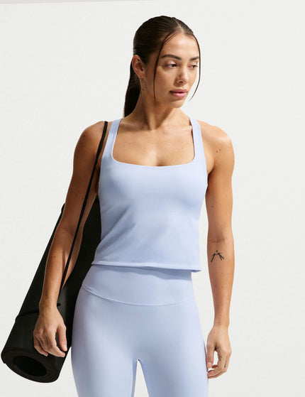 Zenvy Light Support Sports Bra Tank - Hydrogen Blue/Cool Grey