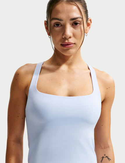 Nike Zenvy Light Support Sports Bra Tank - Hydrogen Blue/Cool Greyimages3- The Sports Edit