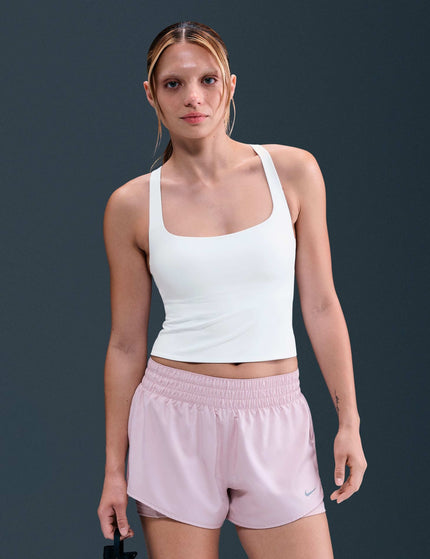 Nike Zenvy Light Support Sports Bra Tank - White/Cool Greyimages1- The Sports Edit