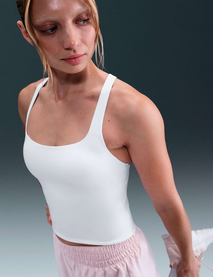 Nike Zenvy Light Support Sports Bra Tank - White/Cool Greyimages4- The Sports Edit