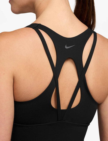 Nike Zenvy Light-Support Padded Longline Sports Bra - Black/Cool Greyimages3- The Sports Edit