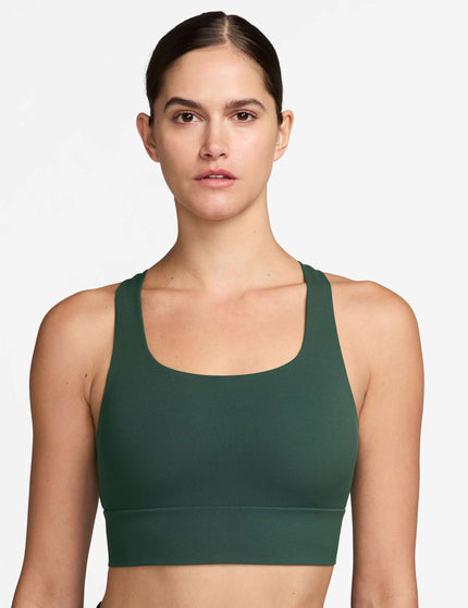 Nike Zenvy Light Support Longline Sports Bra - Fir/Whiteimages1- The Sports Edit