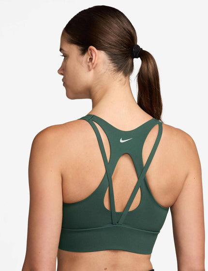 Nike Zenvy Light Support Longline Sports Bra - Fir/Whiteimages2- The Sports Edit