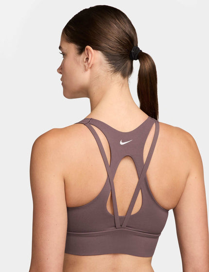 Nike Zenvy Light Support Longline Sports Bra - Tattoo/Whiteimages2- The Sports Edit