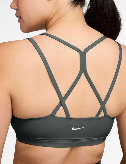 Nike Zenvy Strappy Light Support Bra - Camo Green/Whiteimages3- The Sports Edit