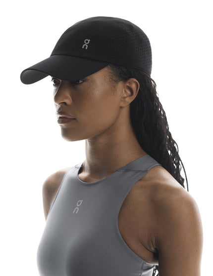 ON Running Lightweight Cap - Blackimages2- The Sports Edit
