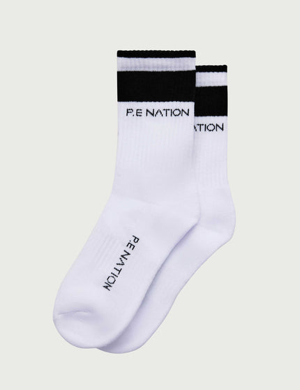PE Nation Homage Sock - Whiteimages2- The Sports Edit