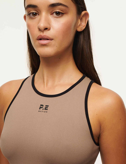 PE Nation Restore Seamless Tank - Fossilimages2- The Sports Edit