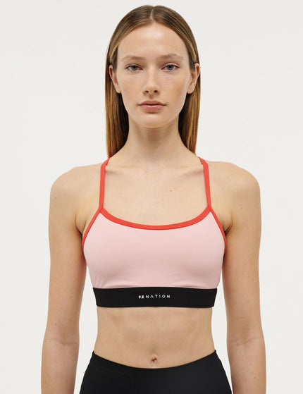 PE Nation Signature Sports Bra - Crystal Roseimages1- The Sports Edit