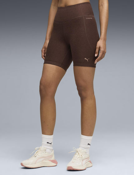 PUMA Cloudspun 6" Short Tights - Chocolate Brownimages1- The Sports Edit