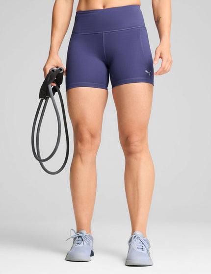 PUMA Cloudspun High Waisted 5" Tight Shorts - Blue Crystalimages1- The Sports Edit