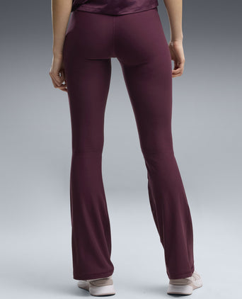 Cloudspun High Waisted Flared Tights - Ruby Noir