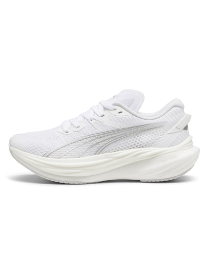 PUMA Deviate NITRO 3 Running Shoes - White/Feather Grey/Silverimages2- The Sports Edit