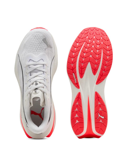 PUMA Deviate Pure NITRO Running Shoes - White/Ultra Redimages5- The Sports Edit