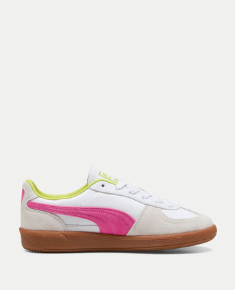 Palermo Leather Sneakers - White/Fluro Pink