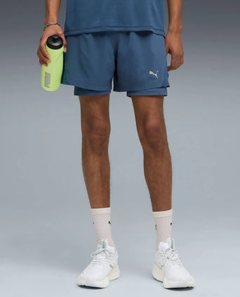 Run Velocity 2In1 Short - Dark Indigo