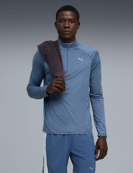 PUMA Run Velocity Cloudspun 1/4 Zip - Dark Indigo-heatherimages1- The Sports Edit