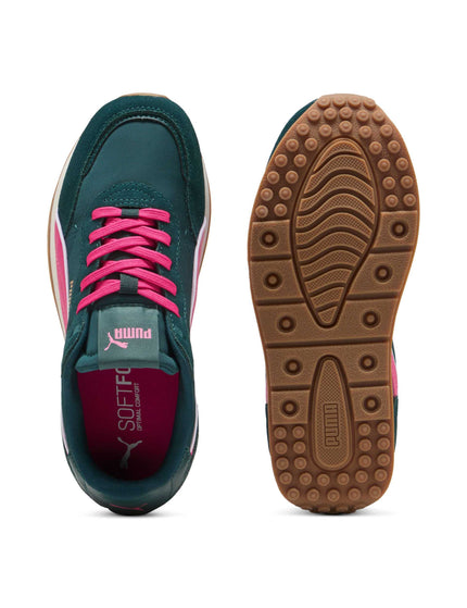 PUMA ST Miler Rose Sneakers - Green Terrain/Posie Pink/Gumimages5- The Sports Edit