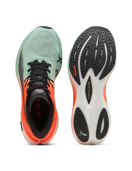 PUMA Puma x Hyrox Deviate NITRO 3 Running Shoes - Mint Melt/Glowing Redimages6- The Sports Edit