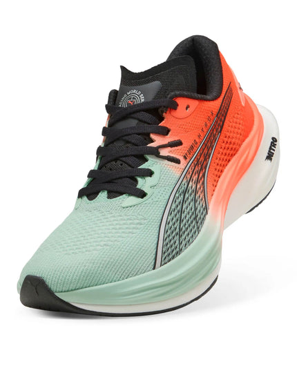 PUMA Puma x Hyrox Deviate NITRO 3 Running Shoes - Mint Melt/Glowing Redimages3- The Sports Edit