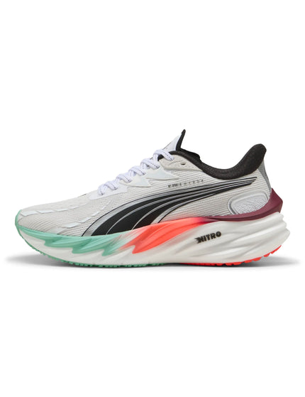 PUMA Puma x Hyrox Velocity NITRO 4 Shoes - White/Mint Melt/Glowing Redimages4- The Sports Edit