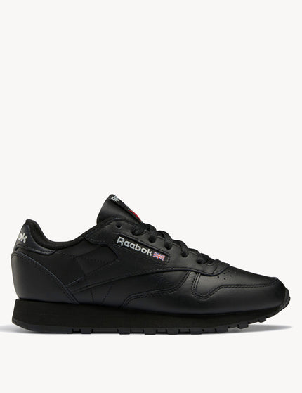 Reebok Classic Leather Shoes - Core Black/Pure Grey 5images1- The Sports Edit